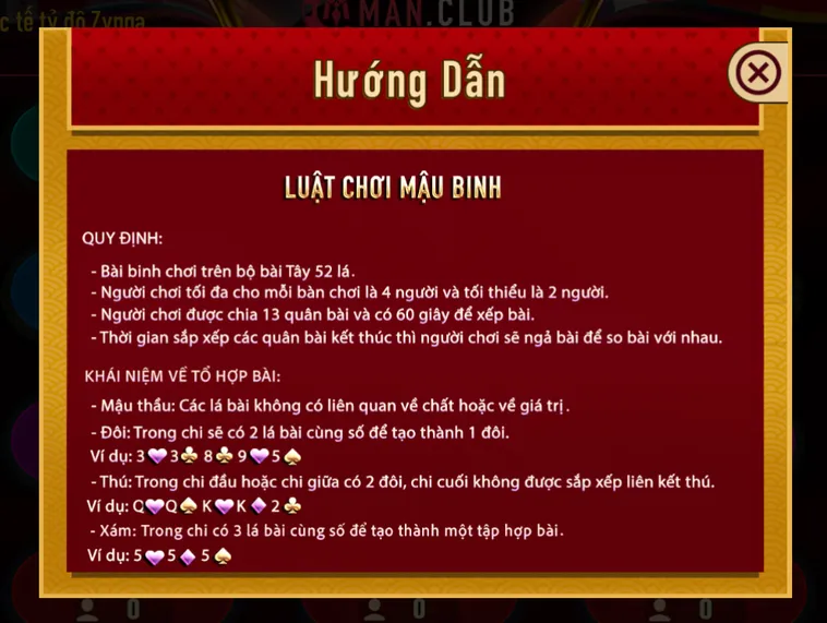 Mậu Binh Tại ManClub Sảnh Cược Đỉnh Cao Cho Cộng Đồng Game Thủ Đam Mê Sắp Xếp
