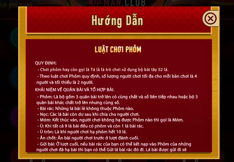 Phỏm Tại ManClub Sảnh Cược Đỉnh Cao Cho Cộng Đồng Game Thủ Đam Mê Số Học