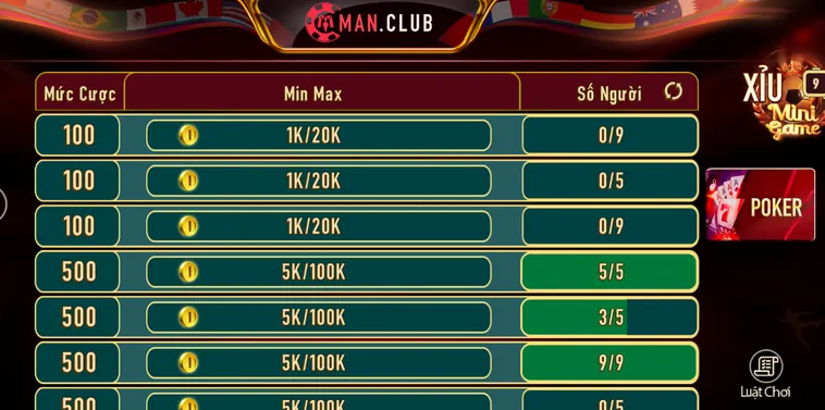 Poker Tại ManClub Siêu Phẩm Cá Cược Hấp Dẫn Với Tỷ Lệ Thắng Lớn