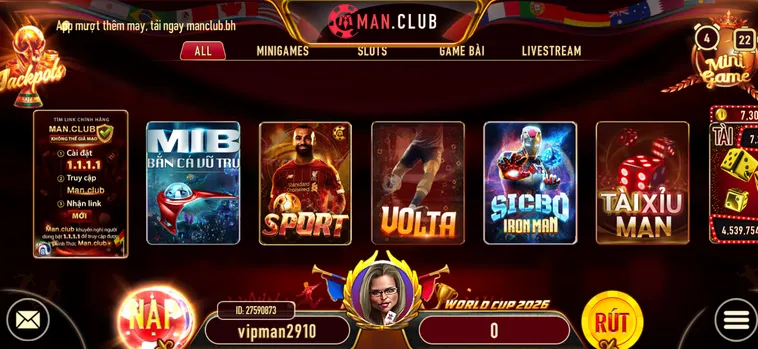 Cổng Game ManClub - Hệ Thống Nạp Rút Đơn Giản, Minh Bạch, Nhanh Chóng Và An Toàn Tuyệt Đối